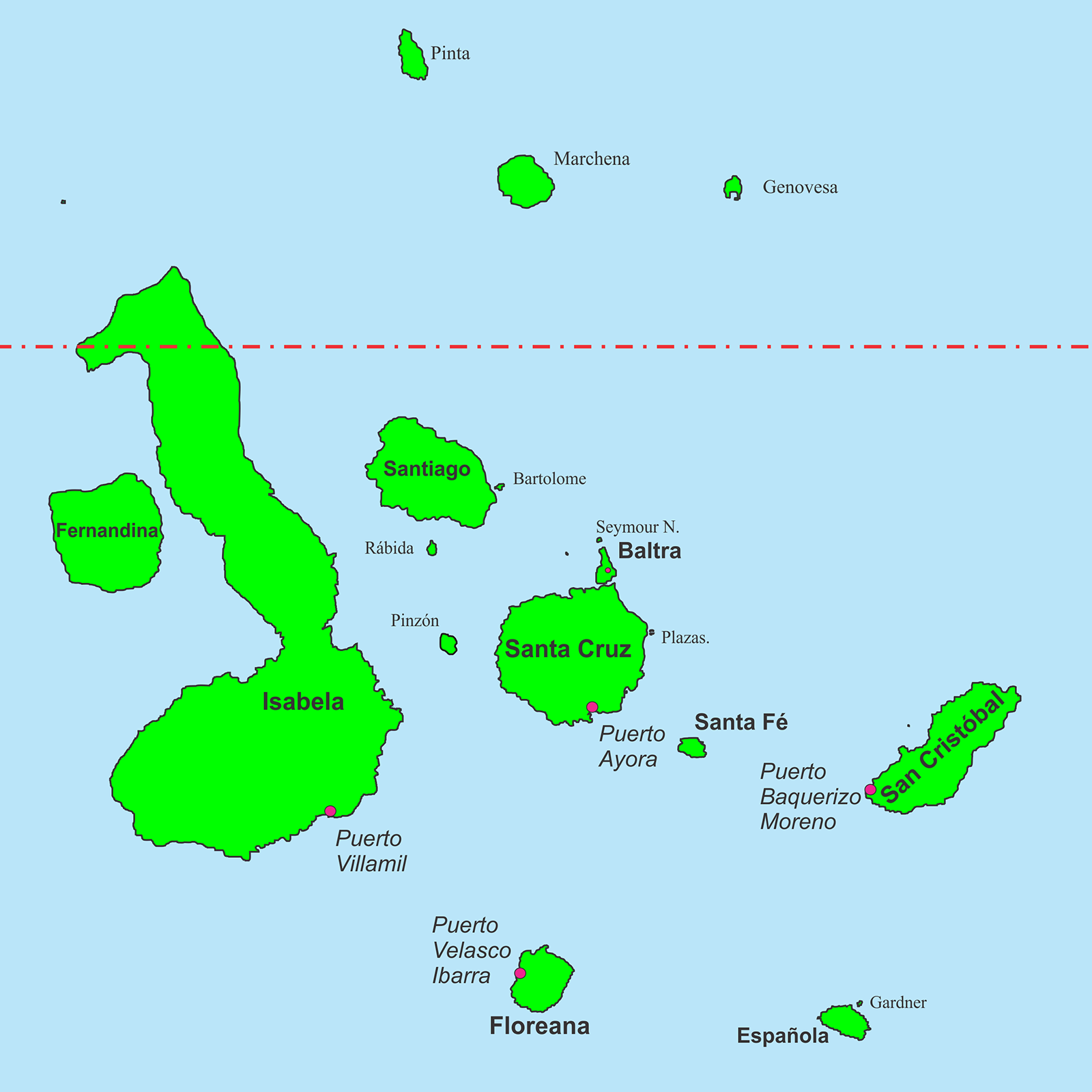 Map of Islands