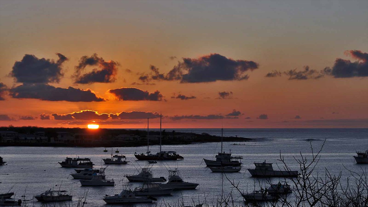 Sunset from the Galeodan Penthouse Suite